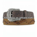 Matt Silver Hooks Anchor Pin buckle genuine leather belt multicolor strap customizable